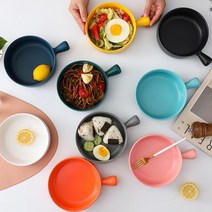 수입 그릇 법랑 트레이 용기 식판 사기 카레 떡뽁이 분식집 윤스테이 그릇 시라쿠스 접시, 화이트