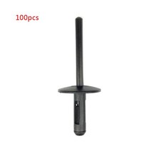 100pcs ABS 플라스틱 펜더 클립 바디 리벳 구멍 리테이너 고정 클립 볼트 ATV 부품, 검은색
