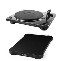 데논 DP-450USB 턴테이블 + 오디오펜스 방진매트, 화이트