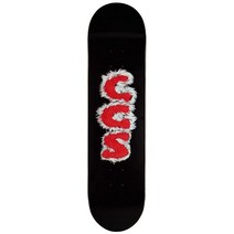 [CCS] 로고 무지 스케이트보드판 내추럴 우드 19.7cm(7.75인치), Furry Letters Yellow