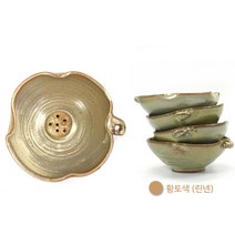 자연가습 옹기수반 가정용 관상용가습기 꽃꽂이 미니수반 미니옹기수반 매장 카페 인테리어 이조전통옹기, 황토색