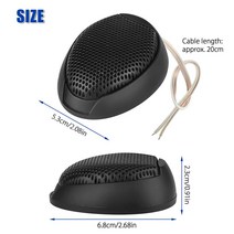 2pcs 1000w 범용 자동차 돔 공기앞 Hifi 사운드 스피커 오디오 시스템, 한개옵션0