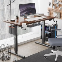 모션 데스크 전동 스마트 데스크 책상 높이조절, 100×60cm18mm판IKEA화이트블랙레그