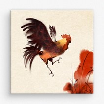아트박스/꾸밈 iw291-닭_동양화_노프레임, D타입
