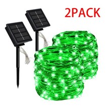 LED 태양광 야외 방수 페어리 화환 스트링 조명 크리스마스 파티 정원 램프 장식 7 m 12 22/32 m, 2PCS green, 22M 200LED
