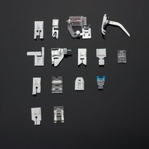 핸드미싱기 4/6/11/15p 재봉틀 노루발 키트 형제 가수 Janom 발 도구 바느질 액세서리, 15pcs opp bag-B
