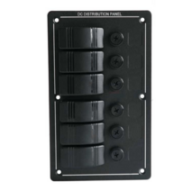 캠핑카 컨트롤 판넬 패널 조작 스위치 DIY용 12V 24V, 퓨즈+DC 소켓 스위치 5개