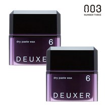 넘버쓰리 듀서 헤어왁스 6 드라이 페이스트, 80g, 2개