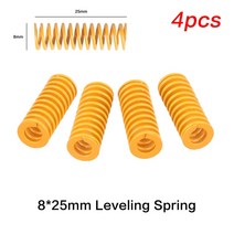 3DSWAY 4pcs 3D 프린터 부품 히트 베드 레벨링 스프링 키트 플랫폼 액세서리 Ender 3 CR10 용 길이 15/20/2, 8x25mm