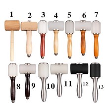우드카빙키트 접목도 조각도 나일론 가죽 조각 나무 망치 diy 수제 가죽 조각 망치 인쇄 도구 조각 망치 목공 망치, 열하나