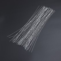 24 게이지 화이트컬러 꽃 와이어 줄기 인공 꽃꽂이 용품 DIY 공예 50 개