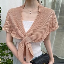 페이크가디건 어깨숄가디건 데일리 어깨 걸치는 나들이 머플러 스카프 레이어드 숄 피크닉 니트