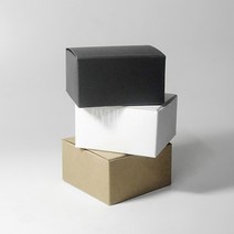 다용도 박스 (10개 이상 낱개) 디퓨저 석고방향제 캔들 선물 포장상자 / 선물용 보관용 미니 BOX, 블랙