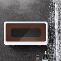 (e)월드비젼 부착형 핸드폰 방수 케이스 터치 가능 욕실 샤워, 방수폰-화이트