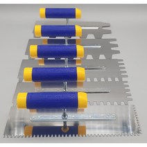 오케이타일공구 압착고데 본드고대 흙손 압착고대 갈갈이, 길이 300mm 홈깊이 30mm, 1개
