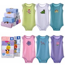 민소매 바디수트 5종세트(0-24개월) 우주복 롬퍼 슈트 룸퍼 조이멀티 외출복 옷 유아 아기 바디