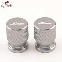 오토바이 CNC 타이어 밸브 스템 캡 밀폐 커버 야마하 SMAX 155 CYGNUS X 용 액세서리, 08 Silver
