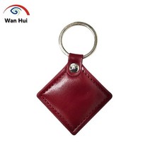 액세스제어 EM4100 TK4100 T5577 5200 RFID 태그 125khz 재기록 가능 가죽 키 체인 블랭크 NFC ID 카드 복사 복사기, [06] T5577-RED-BIG