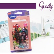 [Goody]구디 클리어 방울 머리끈 16PCS GHT26396