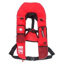 HIT No.7 히트세븐 멀티포켓 자동팽창식 낚시구명조끼 낚시조끼 낚시복 LIFE JACKET A3, A3레드