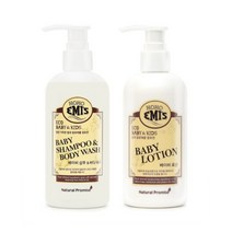 호호에미 베이비 로션 250ml + 샴푸 바디워시 250ml 아기 유아 순한 저자극, 1개