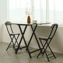 EPWEI 4인용 접이식 캠핑테이블 의자세트 야외라지 릴렉스 체어 휴대용 간편 테이블, 블랙 네모난 탁자+4개 녹색 라지 의자