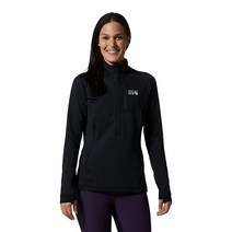 Mountain Hardwear 여성용 스탠다드 폴라텍 파워 그리드 하프 지퍼 재킷 나이트 아이리스 헤더 M 마운틴하드웨어