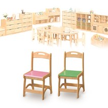 유아 어린이 책상의자 유치원 칼라 등받이 공부 의자 _23212EA, 무늬, 본상품선택