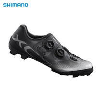 신형 시마노 SH - XC 702 와이드 MTB 클릿 슈즈 블랙 레드 화이트, 40.5