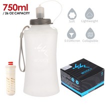 Portable Collapsible Lightweight Water Bottle Men Women Outdoor Camping Hiking Cycling Water Cups, 2G