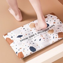 발매트/세척 [퀵도매] 빨아쓰는 욕실매트 욕실러그 주방매트 빨아쓰는발매트 화장실발매트 규조토 2세대, 2)빨아쓰는규조토발매트(B-차콜)