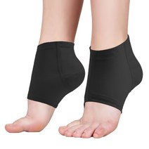 아름몰 발 뒤꿈치 패드 뒷꿈치 갈라짐 각질 굳은살 제거 양말, 블랙