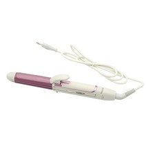 전문가용 매직기 미용실 음이온 고데기 반달 판 3 In 1 Hair Straightener and Curler 모든 헤어 타입의 컬링 아이언 헤어 스타일링을위한 전기석 세라믹 트위, 01 PURPLE_03 UK