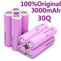 21700배터리 18650 고방전 3 7 V 3000mah 배터리 für 30Q INR 20A 리튬 이온-akku Ersatz 외장, 10pcs battery