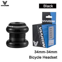Viaron-Mtb 자전거 헤드셋 통합 1 1/8 스티어링 칼럼 34 44 52 55 56MM 산악 프레스 베어링 박스 Vtt 포크, 01 Black 34mm-34mm