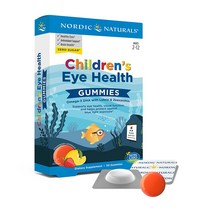 노르딕내추럴스 키즈 주니어 아이헬스 구미 오메가3 484mg+지아잔틴 2-12세 30정