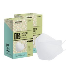 뉴크린웰 스타일 황사마스크 화이트 대형 KF80, 50개입, 2개