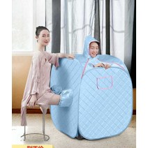 가정용 사우나 스팀 2인 건식반신욕기 전신 찜질방, 레드