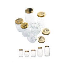 보르미올리 수제청 과일청 밀폐 유리병 소스병 용기, 500ml