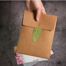 5장 사진봉투 빈티지 엽서봉투 크라프트 편지봉투, 5x7화이트