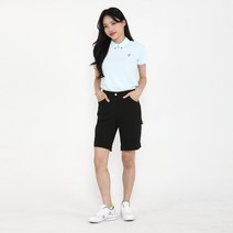 여름 여성골프웨어 카고포켓 4부 골프반바지 허리밴드