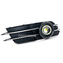 자동차그릴 세로그릴망 에어로파츠 바디킷 X-CAR 앞 범퍼 안개 라이트 그릴 램프 커버 레이싱 아우디 A6 C7, 01 1 Pair