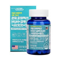 힐링팩토리 미국 관절 MSM 글루코사민 비타민D 망간 60정2개월 뼈 관절 연골 건강 상어연골 초록입홍합 보스웰리아 분말 손가락 손목 관절 파워액션