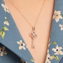 엘렌쥬얼리 14K 행운의 열쇠 금 목걸이