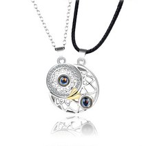 우정목걸이 커플 우정템 베프 연인 자기 목걸이 초커 자석 매력 카메라 모양 펜던트 남자 소년 레이디 선물