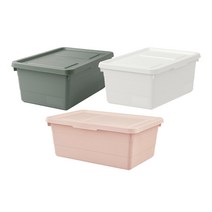 이케아 SOCKERBIT 소케르비트 수납상자+뚜껑대형/수납함/장난감정리함/바구니, 핑크_204.446.85