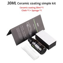 페인트클렌져 자동차용 9h 액체 세라믹 코팅 소수성 크리스탈 도금 스크래치 광택코팅제, 코팅-30ml