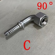 파이프 나사절삭기 나사가공기 파이프스레더 유압 피팅 메트릭 M10-M42 스레드 콘 호스 엔드 오일 파이프, 05 C bend_14 10MM to M20x1.5