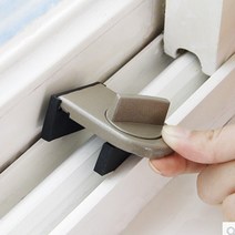 해피써니홈베란다잠금장치 추락사고방지 창문스토퍼, 브라운