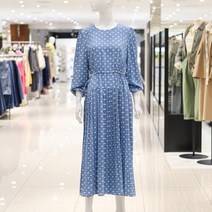 ab.f.z [ab.f.z] 도트패턴플리츠원피스 (KSW1HO62C)